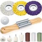 Kit de rodas de polimento Liliful 11 unidades e 8 Airway para rebarbadora