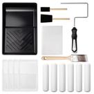 Kit de rolos de pintura Mister Rui, espuma de 6 polegadas, pacote com 16 pincéis