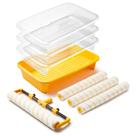 Kit de rolos de pintura Voomey de 18 polegadas com bandeja e rolo de microfibra