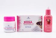 Kit de Rosa Mosqueta Creme+Sabonete Rosa com Argila Branca+Óleo Kit de Rosa Mosqueta Creme+Sabonete Rosa com Argila Branca+Óleo