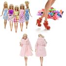 Kit De Roupas E Acessórios Para Bonecas Vestidos Sapatos - Modelo 2