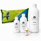 Kit de Sabonete Artesanal Glicerinado Para Iniciantes Economico, Lauril, Essência, Corante, Fórmula e Barra de Glicerina 1kg