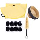 Kit de saxofone alto Bnineteenteam 4 em 1 com almofadas de mudo e pincel