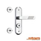Kit de Segurança Fechadura STAM 1800 21 EI Com 2 Travas Tetras Mesmo Segredo Broca 40mm Espelho EI 343091