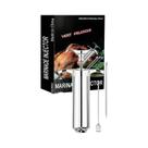 Kit De Seringa Injetora De Carne Em Aço Inoxidável De 2 Oz Com 3 Agulhas Para Marinada Para Kit De Seringa Injetora De Carne Em Aço Inoxidável De 2 Oz Com 3 Agulhas Para Marinada Para