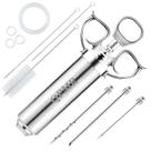 Kit de Seringa Injetora de Carne QPMR - 60ml - Aço Inoxidável Kit de Seringa Injetora de Carne QPMR - 60ml - Aço Inoxidável