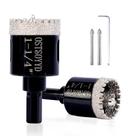 Kit de Serra Copo Diamantada Serrilhada OSTSOYYD 32 mm com 2 Peças Kit de Serra Copo Diamantada Serrilhada OSTSOYYD 32 mm com 2 Peças