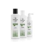 Kit de sistema de alívio do couro cabeludo Nioxin para couro cabeludo sensível, seco e com coceira