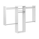 Kit de sistema de armazenamento montado Easy Track Easy Track Closet 15PC branco