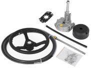 Kit de sistema de direção de barco VEVOR, cabo de 13 pés, roda de 13,5 polegadas