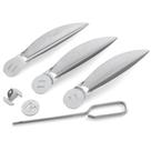 Kit de sistema de limpeza Weber One-Touch de 22,5 polegadas para churrasqueiras