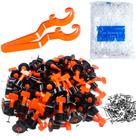 Kit de sistema de nivelamento de ladrilhos BELOOSYE 50 unidades reutilizáveis +500 unidades
