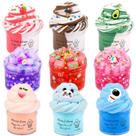 Kit de Slime MOSHRERUHUA com 9 unidades, brinquedo DIY para alívio do estresse Kit de Slime MOSHRERUHUA com 9 unidades, brinquedo DIY para alívio do estresse