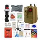 Kit De Sobrevivência De Primeiros Socorros Tático IFAK Bolsa Conjunto Completo 18 Itens De