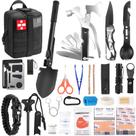 Kit de sobrevivência Kleclcw 150 unidades com bolsa de trauma Molle Pouch