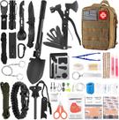 Kit de sobrevivência LUXMOM 142 unidades com kit de primeiros socorros para acampar ao ar livre