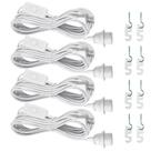 Kit de soquete de lâmpada Zarnicy E26/E27 16 pés 110 V, pacote com 4