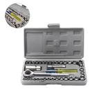 Kit De Soquetes Com Chaves Combinadas E Catraca - 40 Peças Kit De Soquetes Com Chaves Combinadas E Catraca - 40 Peças