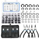 Kit de sortimento: anéis de retenção externos C-clip, 850 unidades + E-clip