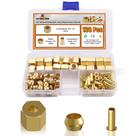 Kit de sortimento de acessórios de compressão de 1/4 de polegada, 120 unidades Kit de sortimento de acessórios de compressão de 1/4 de polegada, 120 unidades