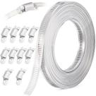 Kit de sortimento de braçadeiras de mangueira OURU 20FT 304