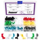 Kit de sortimento de clipes de fechadura de porta de carro, 80 unidades Swpeet