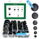 Kit de sortimento de ilhós de borracha EASYEAH, 80 unidades para fiação