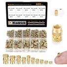Kit de sortimento de insertos roscados Kadrick 420 unidades M3 M4 M5