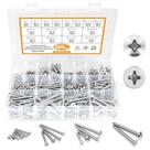 Kit de sortimento de parafusos de madeira NANAKLAUS 600PCS M3-M6 em aço inoxidável