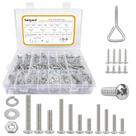 Kit de sortimento de parafusos de máquina Senyard 815 unidades de aço inoxidável