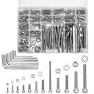 Kit de sortimento de parafusos e parafusos Xrfoiniu M5 M6 M8 M10 304 SS