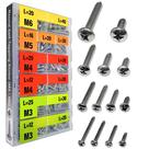 Kit de sortimento de parafusos EEEEE Self Tapping 574 unidades de aço inoxidável M3-M6