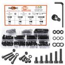 Kit de sortimento de parafusos Hapric M5x8/10/12/16/20/25/30/35mm 260 unidades