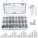 Kit de sortimento de parafusos JROUTH 1085PCS M3 M4 M5 M6 304 inoxidável