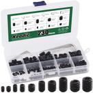 Kit de sortimento de parafusos Keadic Internal Hex Drive Cup-Point 236 unidades Kit de sortimento de parafusos Keadic Internal Hex Drive Cup-Point 236 unidades