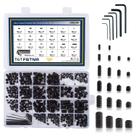 Kit de sortimento de parafusos TOTFSTNR 666 unidades com unidade hexagonal interna