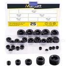 Kit de sortimento de plugues para tubos Mardatt, 25 unidades, conjunto de plugues NPT Kit de sortimento de plugues para tubos Mardatt, 25 unidades, conjunto de plugues NPT
