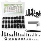 Kit de sortimento de porcas e parafusos K Kwokker 2410 unidades M2-M5
