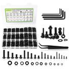 Kit de sortimento de porcas e parafusos K Kwokker 2410 unidades M2-M5