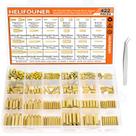 Kit de sortimento HELIFOUNER 422 peças M2 M3 M4 Brass Standoffs