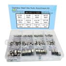 Kit de sortimento Hex Nuts Beduan 405PCS em aço inoxidável