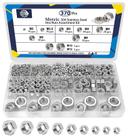 Kit de sortimento Hex Nuts ZQZ 370 PCS M2-M12 em aço inoxidável Kit de sortimento Hex Nuts ZQZ 370 PCS M2-M12 em aço inoxidável