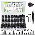 Kit de sortimento K Kwokker M3 M4 M5 M6 Porcas e parafusos 1485 unidades