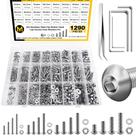 Kit de sortimento MYWISH 1290 peças, porcas e parafusos M2-M5