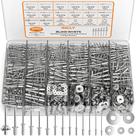 Kit de sortimento Pop Rivets INCLY 1000PCS com arruelas de reserva