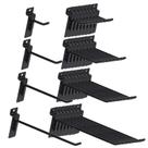 Kit de sortimento Slatwall Hooks Sweet 32 unidades, 4 tamanhos 2-8, preto