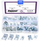 Kit de sortimento U-Clip para carro Swpeet 60 unidades M4 M5 M6 M8 zincado