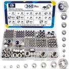 Kit de sortimento ZQZ, pacote 360, porcas hexagonais e porcas métricas Kit de sortimento ZQZ, pacote 360, porcas hexagonais e porcas métricas