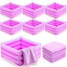 Kit de spa para pés FillTouch para meninas e crianças com banho de pés e toalhas