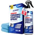 Kit de spray de revestimento cerâmico GLOMAX Home Shine 473ml com toalhas
